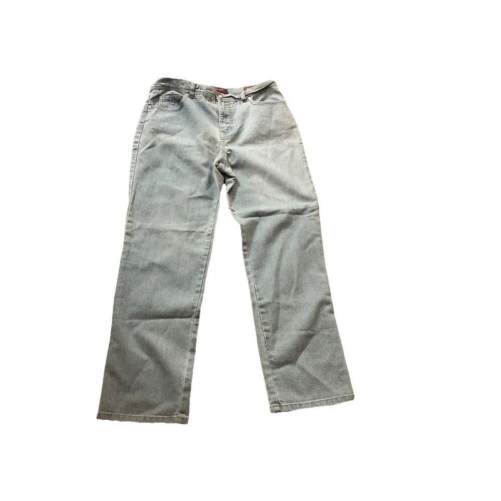 Gloria Vanderbilt Jeans Women's Amanda  Size 12P Blue Cotton Blend Straight Leg